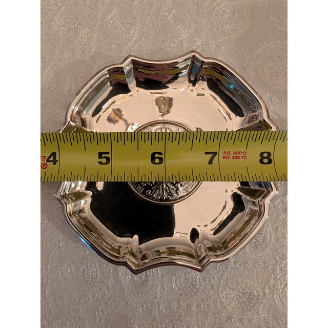 Early 20th Century Sterling Silver Small Dish Tray With Maria Theresa Thaler For Sale - Image 13 of 14