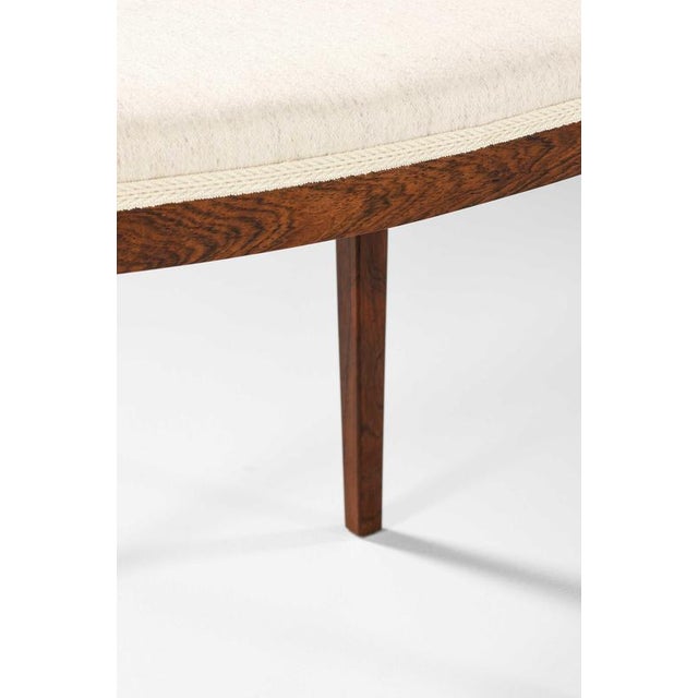 Scandinavian Modern Stools in Rosewood and Wool by Severin Hansen, 1960s, Set of 2 For Sale - Image 6 of 7