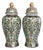 Mid-Century Aegean Blue & Green Chinoiserie Ginger Jars - A Pair For Sale