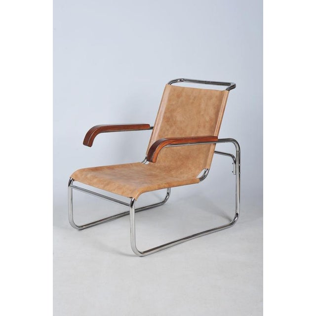 Czech Bauhaus Armchair in Chrome attributed to M. Breuer for Thonet, 1920s For Sale - Image 15 of 16