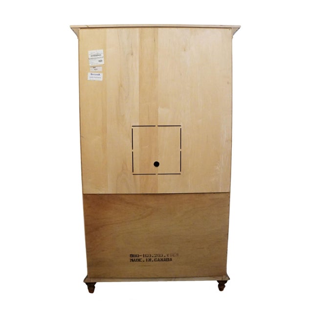 Durham Furniture Saville Row Collection Solid Cherry Early American 46" Clothing Storage Armoire 980-160 For Sale - Image 11 of 14