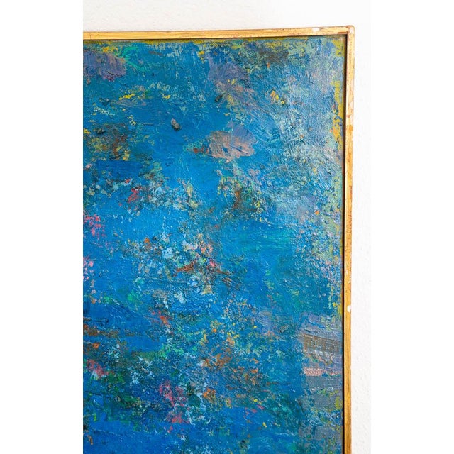 Mid Century Oil Painting George Constant Art Abstract Expressionism For Sale - Image 9 of 12