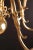 2000 - 2009 Flemish Brass 8-Armed Chandelier For Sale - Image 5 of 6