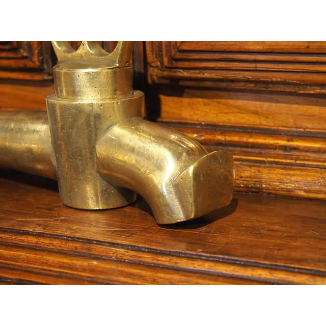 Bronze Antique French Bronze Barrel Spout of Spigot With Two Finger Handle For Sale - Image 8 of 8