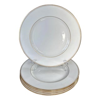 Lenox Federal Gold Fine Bone China Dinner Plates - Brand New - Set of 5 For Sale
