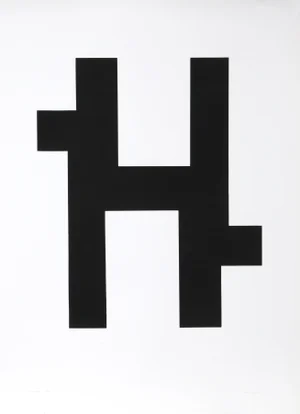 Ss-2-78, Nassos Daphnis Screenprint, Signed and Numbered in Pencil