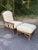 Vintage McGuire Rattan Lounge Chair and Ottoman With New Upholstery For Sale - Image 10 of 11