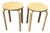 1990s Vintage Ikea Frosta Birch Plywood Stacking Stools, Pair For Sale