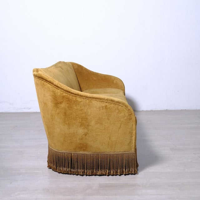 Yellow Vintage Italian Sofa, 1940s For Sale - Image 8 of 16