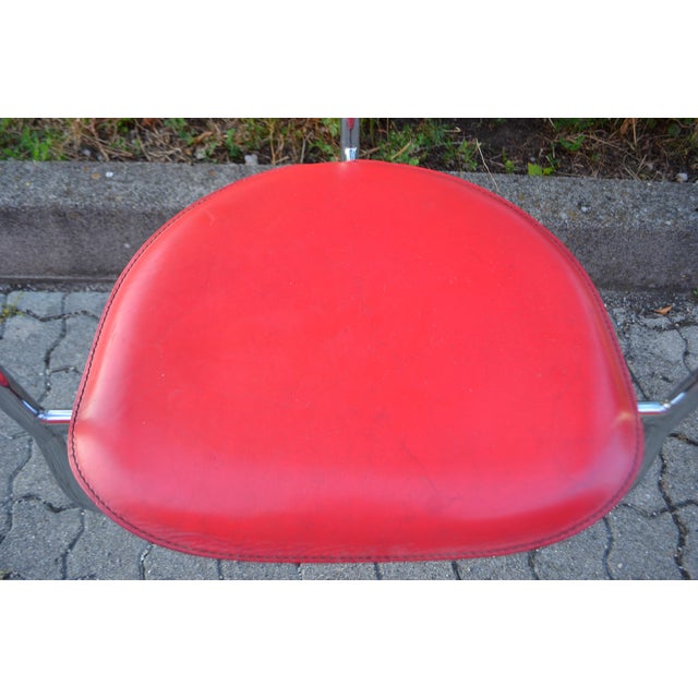 1980s Italian Modern Red Model Marylin Dining Chair by Arrben, 1980s For Sale - Image 5 of 18