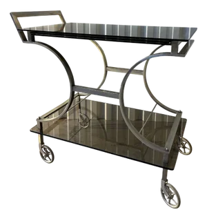 Chrome Serving Cart, 1970s