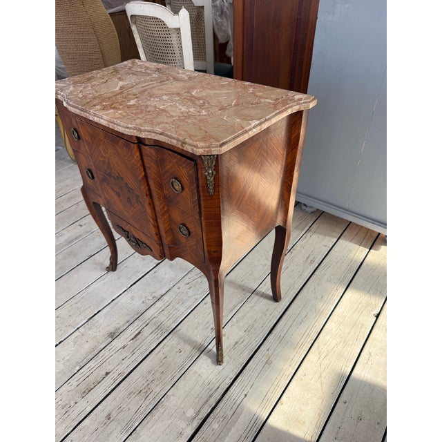 19th Century French Louis XVI Marble Top Chest of Drawer / Commodes For Sale - Image 11 of 12