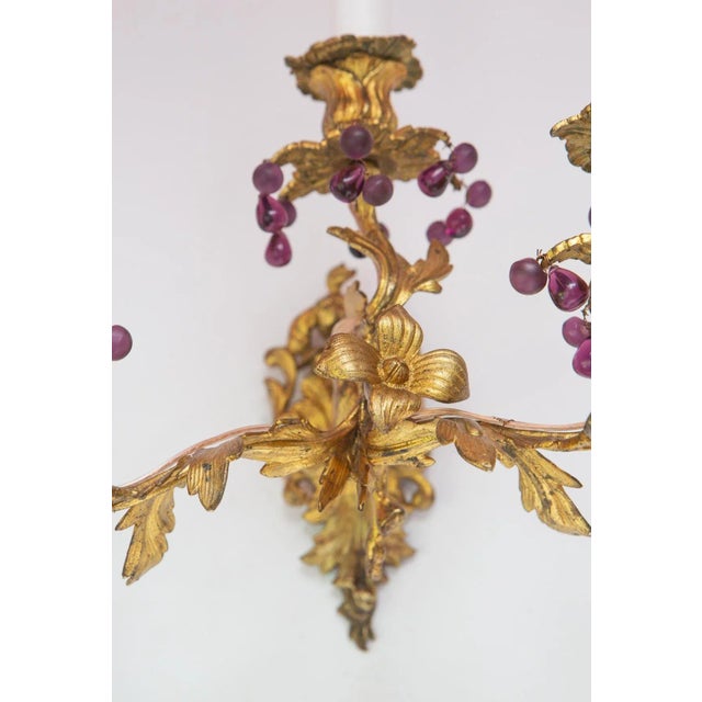 Large French Bronze Wall Light, 1890s For Sale - Image 6 of 13