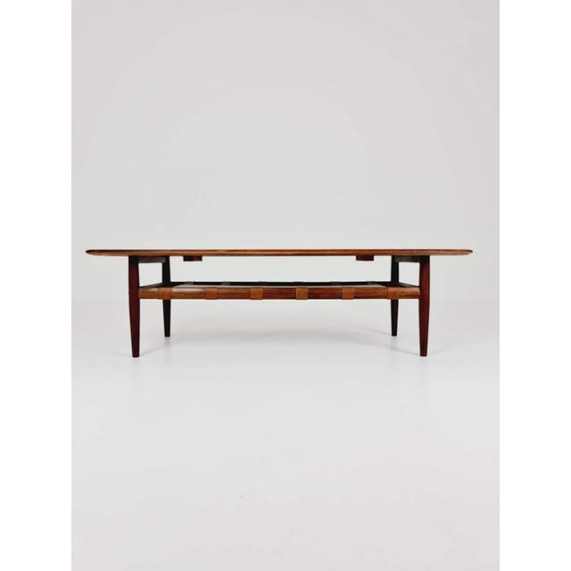 Brown Danish Coffee Table by Grete Jalk for Glostrup Møbelfabrik, 1960s For Sale - Image 8 of 18