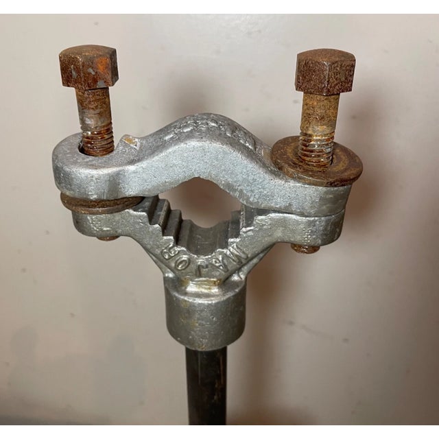 1920s Rare Large Major Equipment Co. Industrial Red Glass Brass Flood Lamp Light For Sale - Image 14 of 14