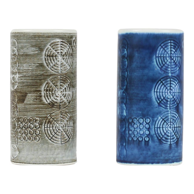 Pair of 1960s Swedish Sarek Vases by Olle Alberius for Rorstrand For Sale