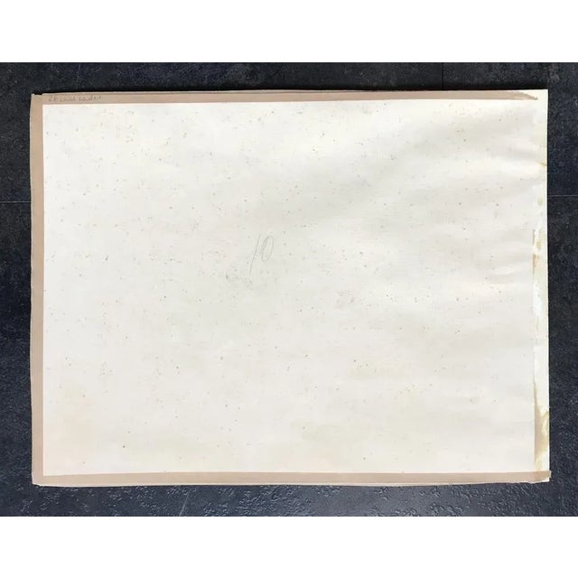 1940s Hans Berger, Le pont, 1941, Gouache on Paper For Sale - Image 5 of 6