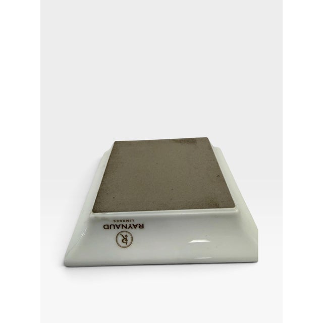 Vintage Raynaud Limoges "Louxor" Porcelain Trinket Tray by Etienne Boyer For Sale In West Palm - Image 6 of 6