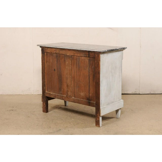 Stone 19th Century Neoclassic French Marble Top Chest For Sale - Image 7 of 12