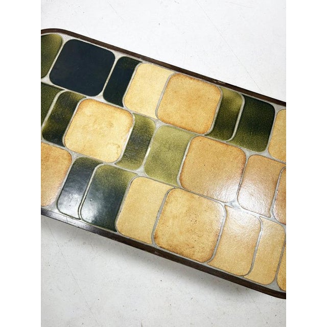 Beige Large Shogun Coffee Table in Ceramic and Wood attributed to Roger Capron, France, 1960s For Sale - Image 8 of 15