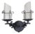 Cast Iron Sconce attributed to Lampadari For Sale