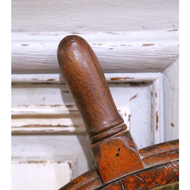 Early 20th Century Scottish Ship Wheel by Mactaggart Scott & Co. From Edinburgh For Sale - Image 4 of 10