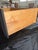 Mid 20th Century Mid 20th Century Tall Boy Dresser – Matte Black W/Warm Wood Base For Sale - Image 5 of 6