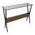 Cesare Lacca Italian Console Table in Walnut, Brass, Italy 1950s For Sale