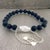 Silver 1990s David Yurman Authentic Estate Matte Onyx Beads Bracelet 6.6 - 8.5" Silver 8 mm For Sale - Image 8 of 11