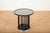 Fledermaus Side Table in Black Lacquered Wood with Metal Edge and Leather Glass Top by Josef Hoffmann for Wittmann, 1990s For Sale - Image 3 of 12