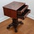 Burgundy Antique Solid and Flame Mahogany American Empire Side Table or Work Table Circa 19th Century For Sale - Image 8 of 17