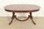 Baker Furniture Style Regency Mahogany Double Pedestal Extension Dining Table, Newly Refinished For Sale - Image 14 of 14