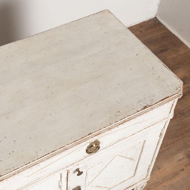 19th Century White Swedish Gustavian Style Sideboard Buffet For Sale - Image 6 of 15