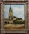 Elise Maclet -Saint-Germain-des-Prés, Paris Oldest Church-Oil painting oil painting on board -Signed circa 1910s frame...