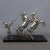 Antique Chromed Metal Sculpture of Roman Horse Trainer on Marble Base, 1930 For Sale - Image 16 of 16