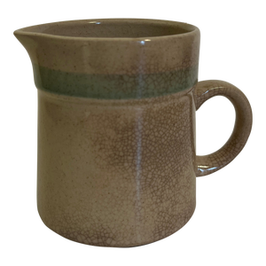 1970s Creamer With Teal Stripe From Japan