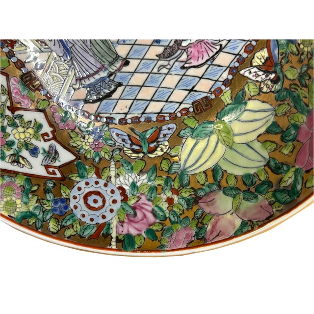 Chinese Vintage Famille Rose People Scenery Porcelain Art Bowl For Sale - Image 12 of 12