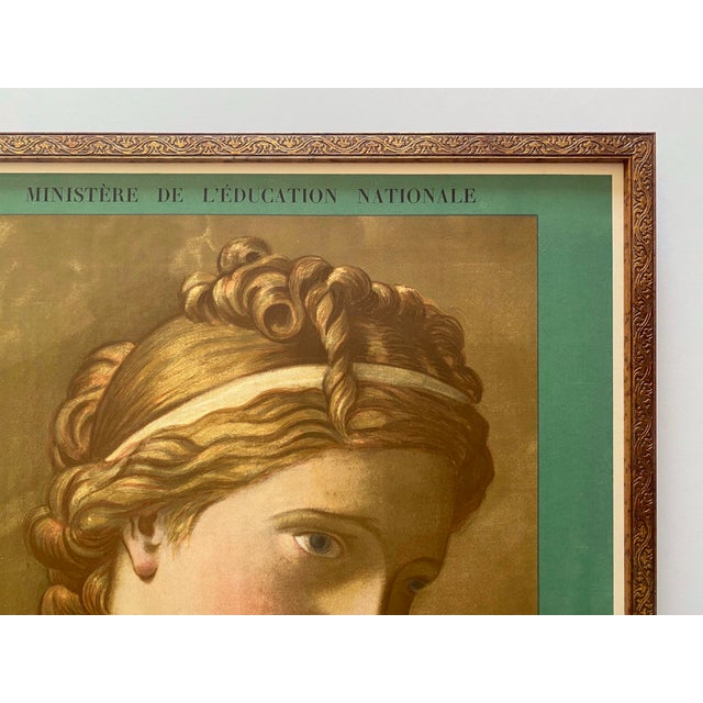 Jacques Louis David Vintage 1948 Neoclassical Mourlot Fine Art Lithograph Print Framed Art Deco Paris Exhibition Poster " Les Sabines " 1799 For Sale - Image 10 of 15