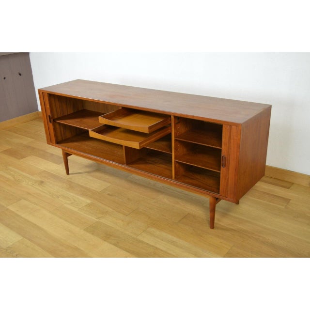 Arne Vodder Danish Teak Model OS37 Sideboard by Arne Vodder for Sibast, 1960 For Sale - Image 4 of 13