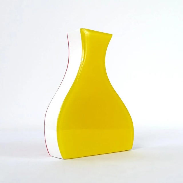 Vintage Colorful Stylized Acrylic Glass Vases from Villeroy & Boch, Set of 3 For Sale - Image 9 of 11