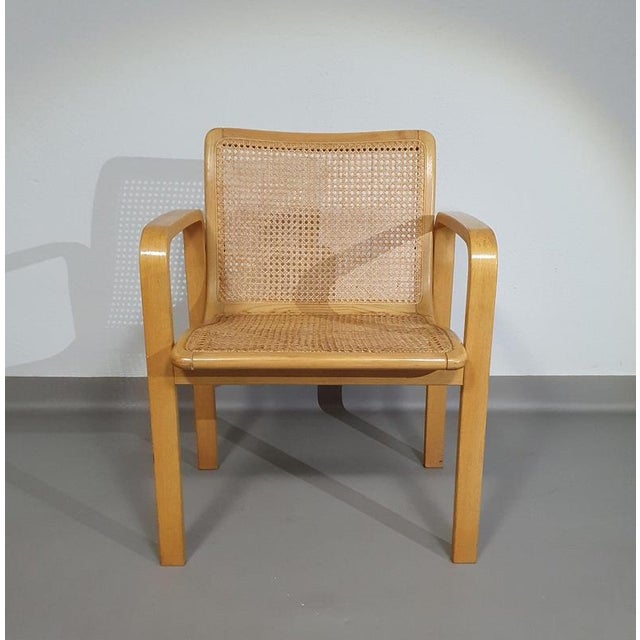 Beechwood and Webbing Chair by Olivo Pietro, Italy, 1970s For Sale - Image 15 of 18
