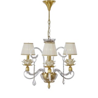 Collection Flower Chandelier in Metal and Crystal by Jago For Sale