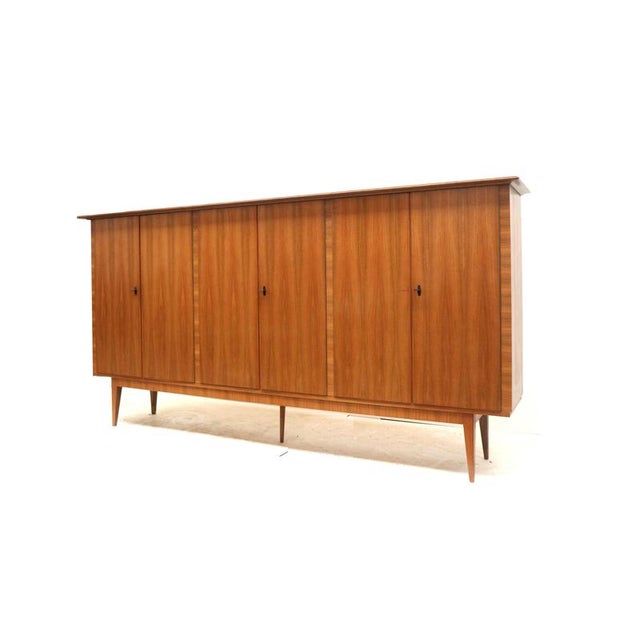 Brown Vintage Sideboard in Wood, 1970s For Sale - Image 8 of 9