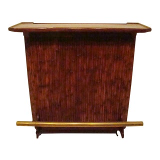 Vintage Bamboo Tiki Bar For Sale