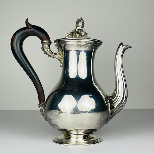 Antique Silver Plated Coffee Pot from Christofle For Sale - Image 12 of 15