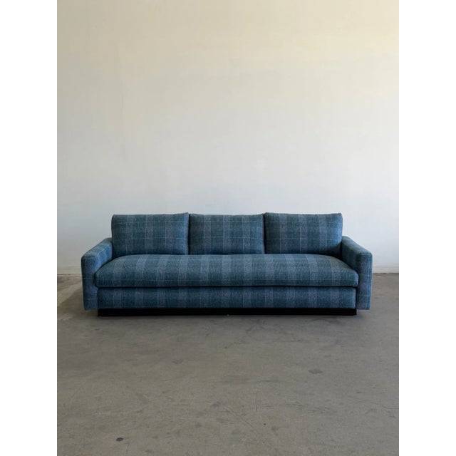 W91 D34 H31 SW80 SD21 SH17 AH21 Fully restored sofa with fresh feather and foam mix. Unit features freshly refinished...