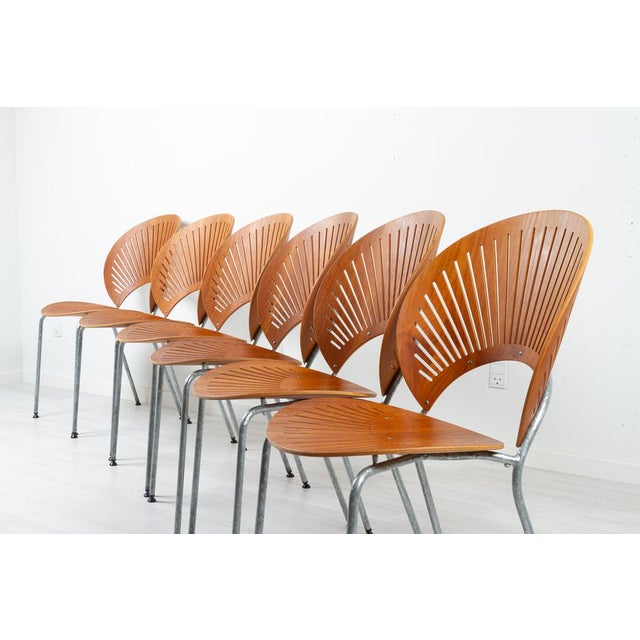 Wood Trinid Dining Chairs in Teak by Nanna Ditzel, 1990s, Set of 6 For Sale - Image 7 of 18