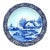 Large 1950s Delft Blue Wallboard With Representation of J Sonneville by Boch For Sale