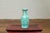 Ceramic Vintage Chinese Turquoise Vase with Spotted Design and Hexagonal Neck For Sale - Image 7 of 10