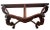 Vintage Victorian Rococo Revival Console Table Carved Mahogany, Green Marble Top For Sale - Image 12 of 13